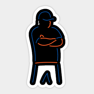 Buck Showalter Neon Sticker